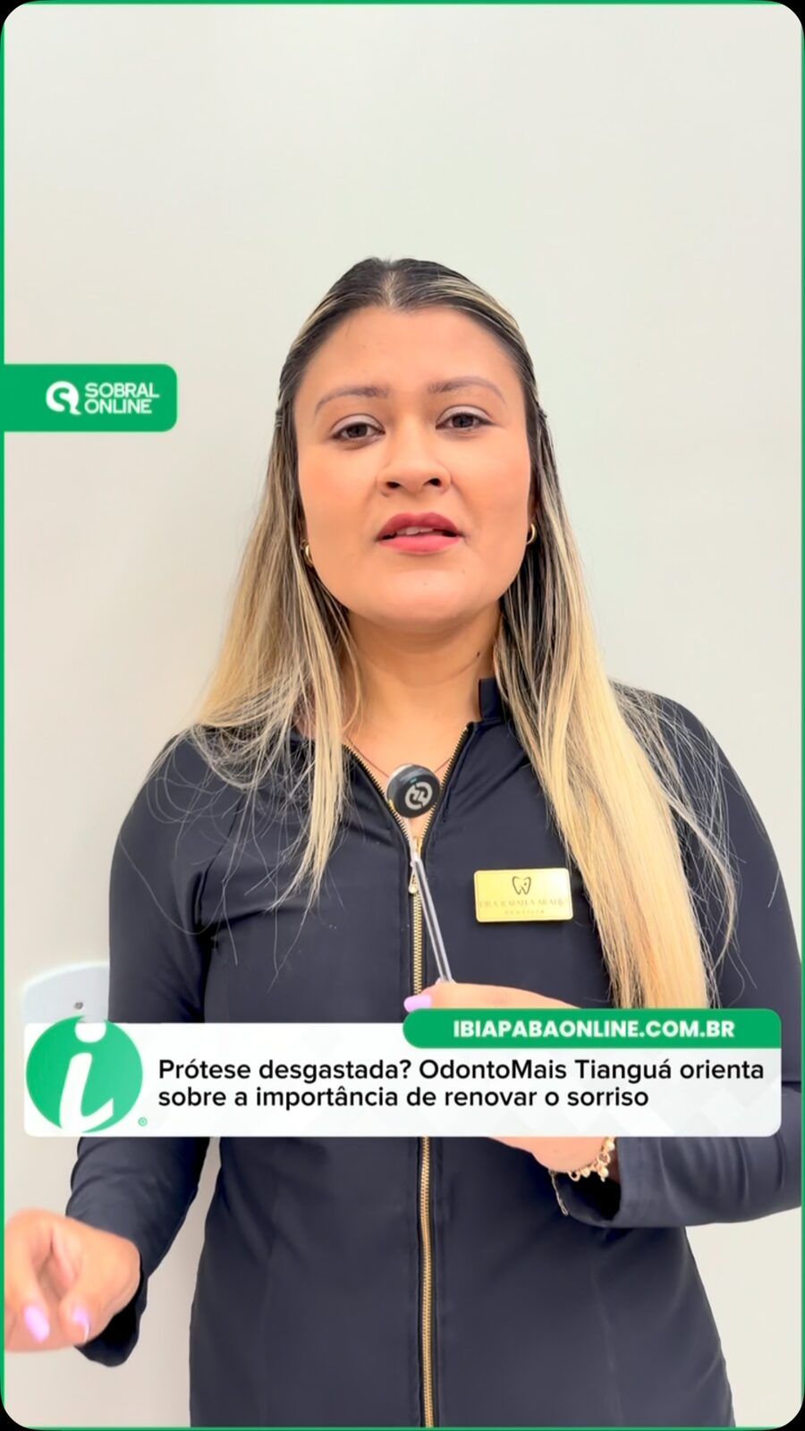Matéria do Ibiapaba Online sobre próteses
